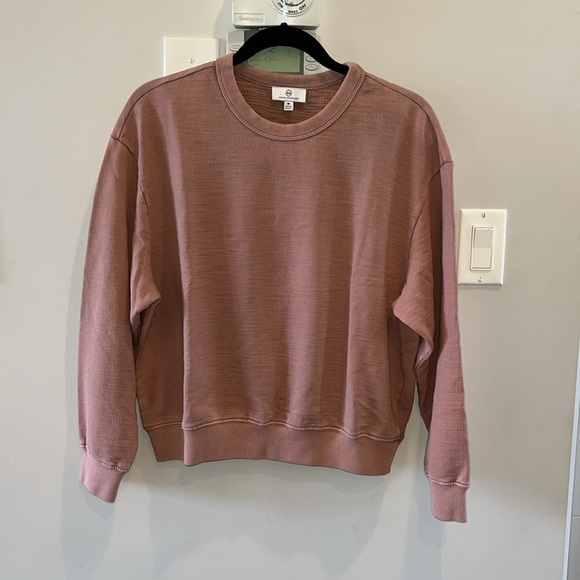 AG Adriano Goldschmied Nova Crewneck Sweatshirt Mauve - Picture 4 of 8